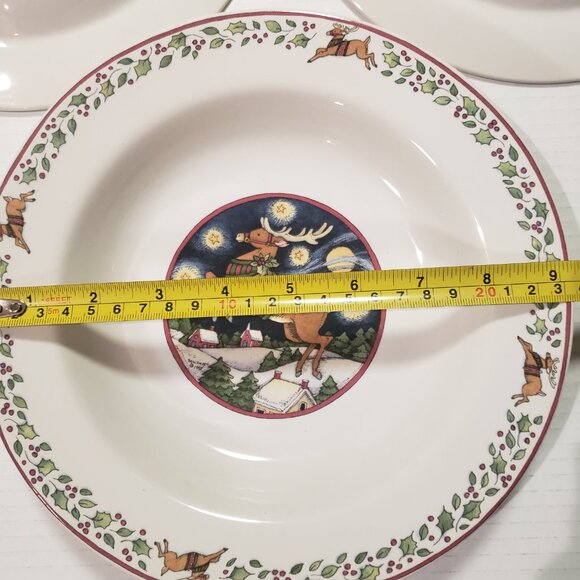 International China Susan Winget Over the Housetops 9 inch Bowls (lot of 3) - Picture 4 of 4